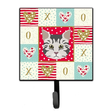 Carolines Treasures 4.25 x 1 x 7 in. American Bobtail Cat Love Leash or Key Holder CK5079SH4